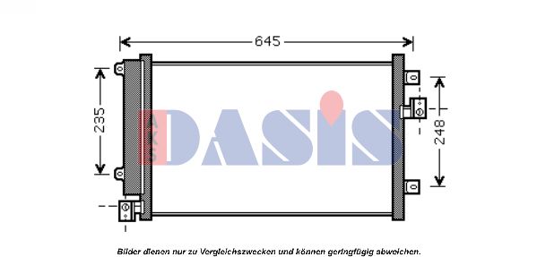 AKS DASIS Конденсатор, кондиционер 082043N